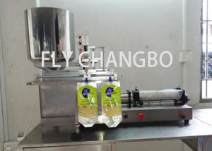 Factory Semi Automatic Stand Up Pouch with Spout Filling Machine
