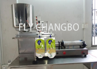 Factory Semi Automatic Stand Up Pouch with Spout Filling Machine