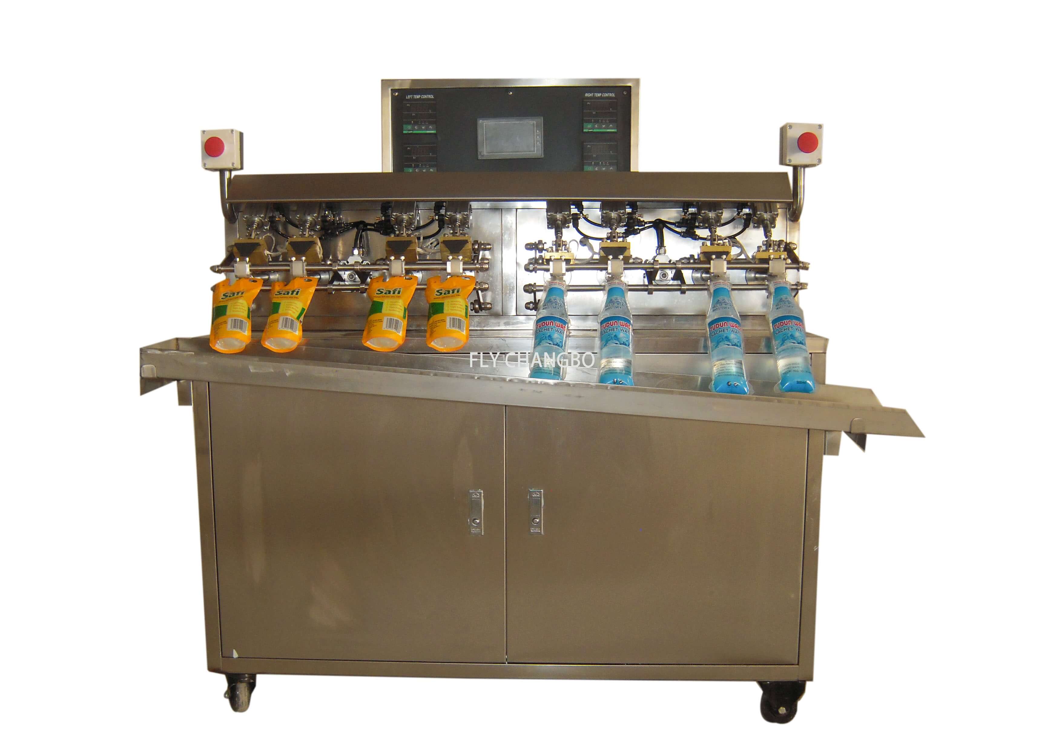 Bottle shape pouch filling sealing machine for lemon juice
