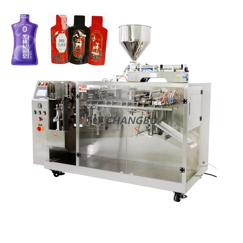  Made in China Special Shape Bottle Shape Pouches Filling Sealing Machine