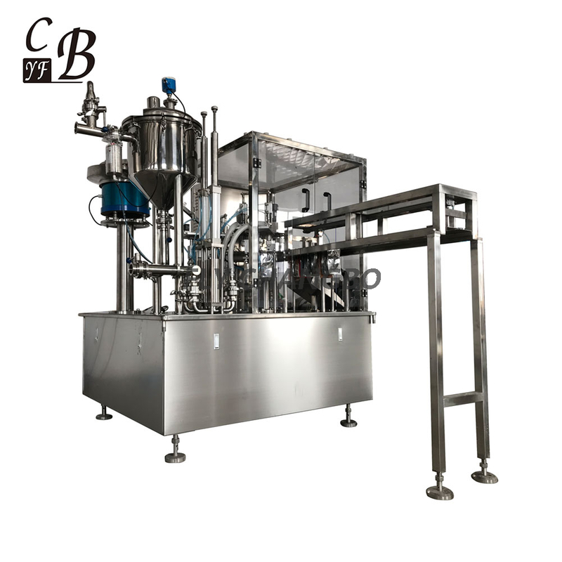 2017 Fruit Juice Aluminum Spout Pouches Filling and Capping Machine