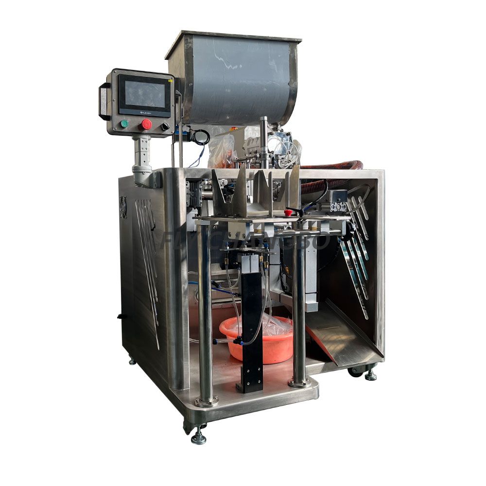 CB3-260 Ready-to-eat pre-made food meal and soup stand up pouch Doypack filling and sealing machine