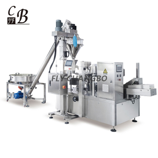 Automatic stand up pouch filling sealing machine for powder