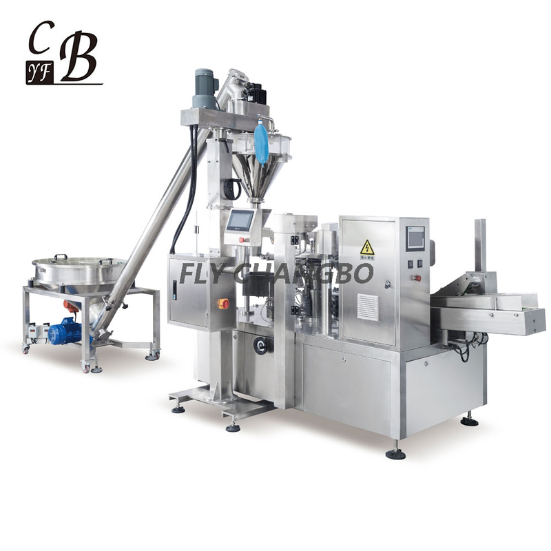 Automatic stand up pouch filling sealing machine for powder