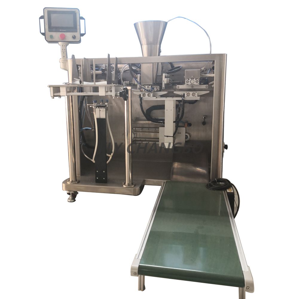 CB3-260 Ready-to-eat pre-made food meal and soup stand up pouch Doypack filling and sealing machine